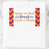 サイクルの解除 長方形シール (バッグ)