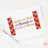 サイクルの解除 長方形シール (封筒)