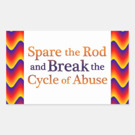 サイクルの解除 長方形シール