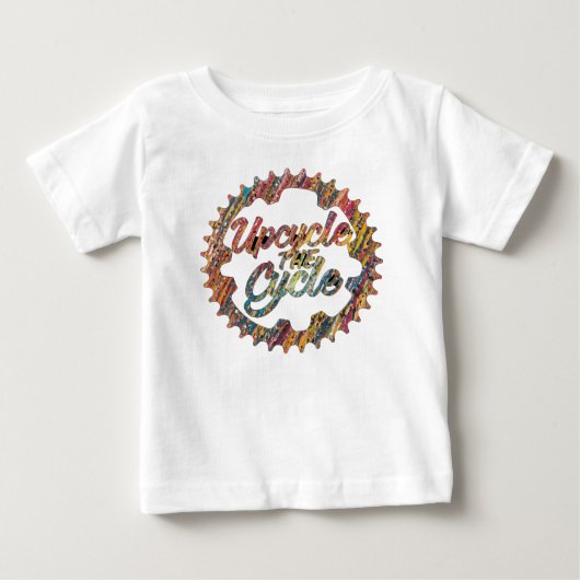 サイクルを上げる ベビーTシャツ (正面)