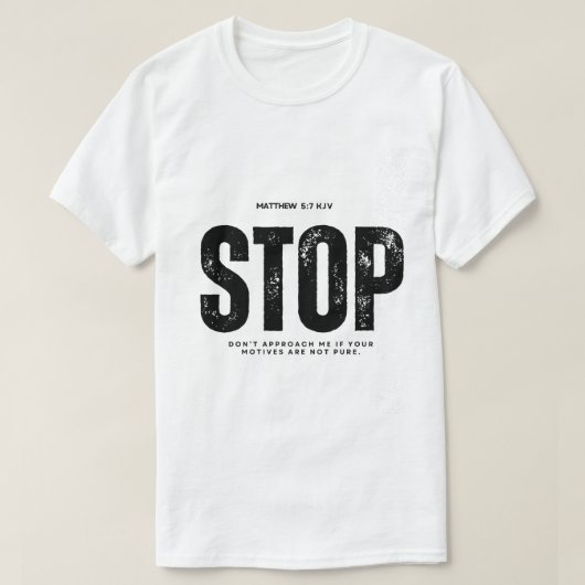 サイクルを止めろ Tシャツ (デザイン正面)