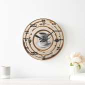 サイクルア書クリル ラージ壁時計 (ホーム)