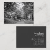 サイクルウェイ – 白黒 名刺 (正面/裏面)