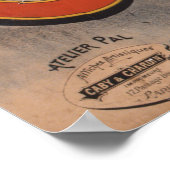 サイクルクレメントパリヴィンテージ自転車ポスター ポスター (角)