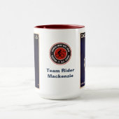 サイクルグラディエーターレトロヴィンテージサイクリング名前の追加 マグカップ (中央)