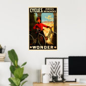 サイクルズワンダー自転車ポスター ポスター (ホームオフィス)