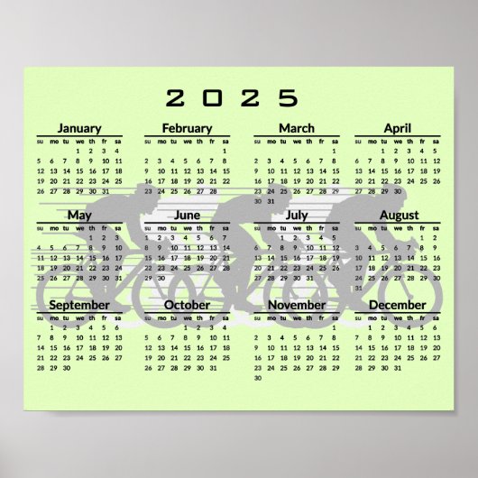 サイクルデザイン2025カレンダーポスター ポスター (正面)