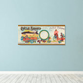 サイクルブランドサーモンラベル キャンバスプリント (インサイチュ (ウッドフロア))