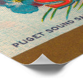 サイクルブランドサーモンラベル ポスター (角)