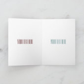 サイクルリクショーの漫画イラストレーション カード (内部)