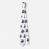 サイクルリクショーの漫画イラストレーション ネクタイ (正面)