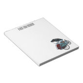 サイクルリクショーの漫画イラストレーション ノートパッド (アングル)