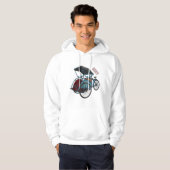 サイクルリクショーの漫画イラストレーション パーカ (正面フル)
