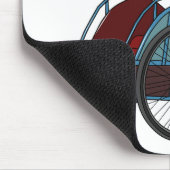 サイクルリクショーの漫画イラストレーション マウスパッド (コーナー)