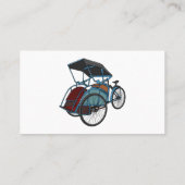 サイクルリクショーの漫画イラストレーション 名刺 (裏面)