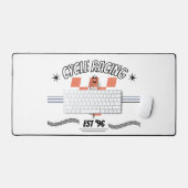 サイクルレース デスクマット (キーボード&マウス)