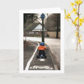 サイクルレーン カード (黄色い花)