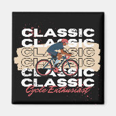 サイクル愛好家 マグネット (正面)