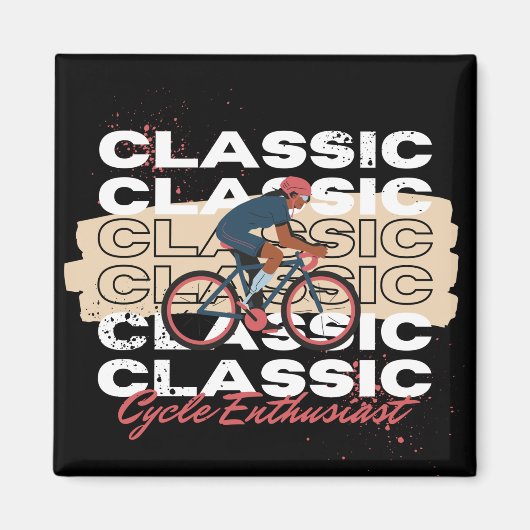 サイクル愛好家 マグネット (正面)