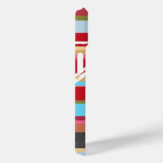 サイクル/サイクリングおよびストライプパーソナライズされた Case-Mate iPhoneケース (裏面 / 右)