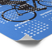 サイクル デザイン 2025 カレンダー ポスター (角)