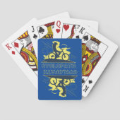 サイクロおもしろいパスマウンテンバイクギフトアイディア トランプ (裏面)