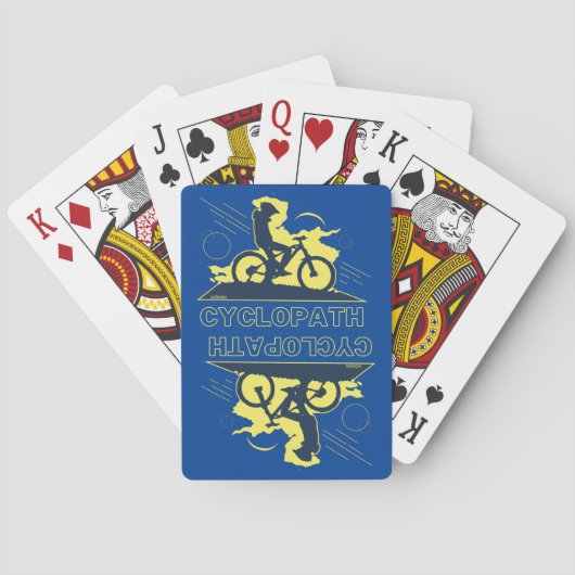 サイクロおもしろいパスマウンテンバイクギフトアイディア トランプ (裏面)
