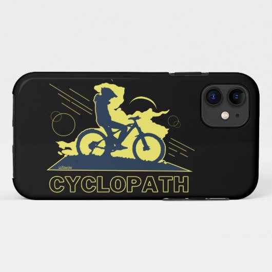 サイクロおもしろいパスマウンテンバイクギフトアイディア Case-Mate iPhoneケース (裏面(横))