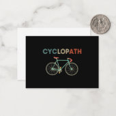 サイクロパおもしろいス自転車のユーモア ノートカード (正面/裏面インサイチュ)