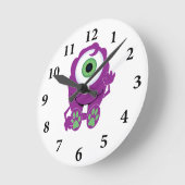 サイクロプスモンスター ラウンド壁時計 (傾斜)
