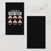 サイクロルート醜い魚の顔ブロブフィッシュ海生物 名刺 (正面/裏面)