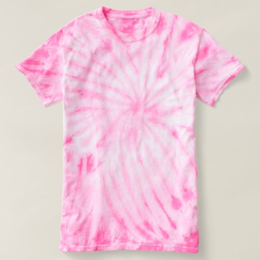 サイクロンのピンクの絞り染めDIYは写真のイメージの文字を加えます Tシャツ (デザイン正面)