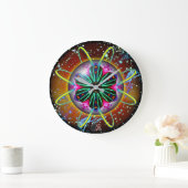 サイクロンオルブスカライドラウンド ラージ壁時計 (ホーム)