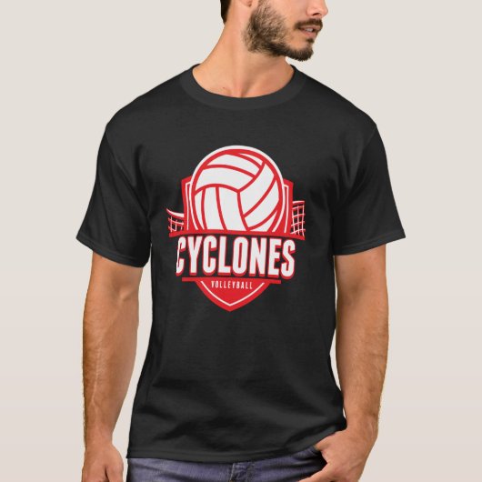 サイクロンズ バレーボール 新学期の士気R Tシャツ (正面)