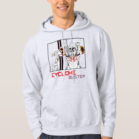 サイクロンメカロボットTシャツ パーカ (正面)