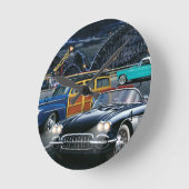 サイクロンレーサー ラウンド壁時計 (傾斜)