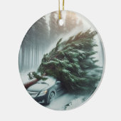 サイクロン車 セラミックオーナメント (左)