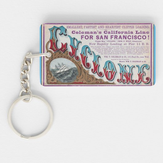 サイクロン・クリッパー帆船1900 キーホルダー