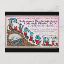 サイクロン・クリッパー帆船1900 ポストカード