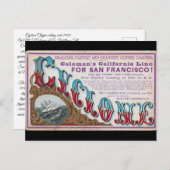 サイクロン・クリッパー帆船1900 ポストカード (正面/裏面)