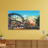 サイクロンRollercoaster #1の表示 キャンバスプリント (インサイチュ (リビング))