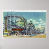 サイクロンRollercoaster #2の表示 ポスター (正面)