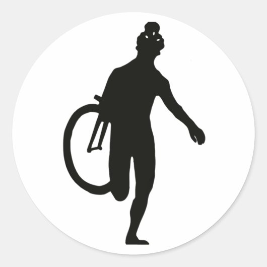 サイクロ・ランナー・ステッカー ラウンドシール (正面)