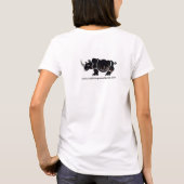 サイクールノセロス – 絶滅危惧動物グラフィック – Tシャツ (裏面)