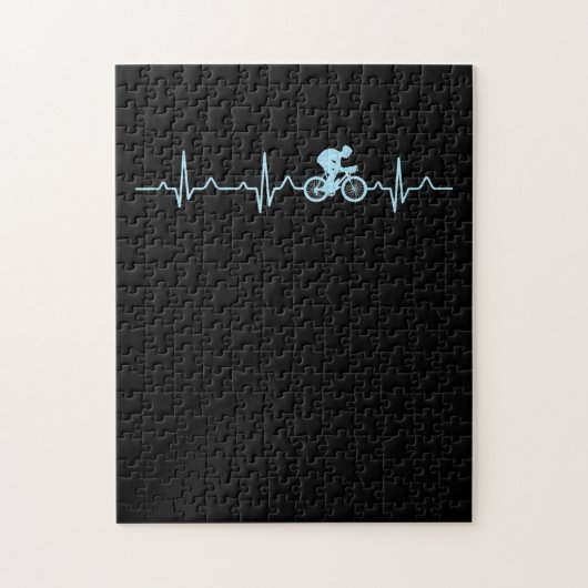 サイク素晴らしリスト心拍山サイクリングサイクリング ジグソーパズル (縦)