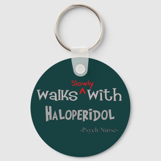 サイケおもしろいナースギフト キーホルダー (正面)