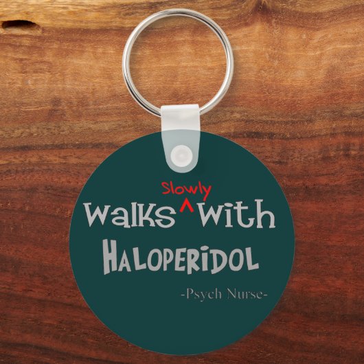 サイケおもしろいナースギフト キーホルダー (正面)