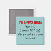 サイケおもしろいナースギフト マグネット (正面/裏面)