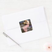 サイケがゴールデンボックスウォーターハウス絵画を開く スクエアシール (封筒)