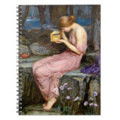 サイケがゴールデンボックスウォーターハウス絵画を開く ノートブック (正面)